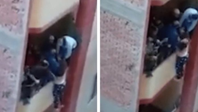 Pretendía aventar a su esposa por pedirle dinero