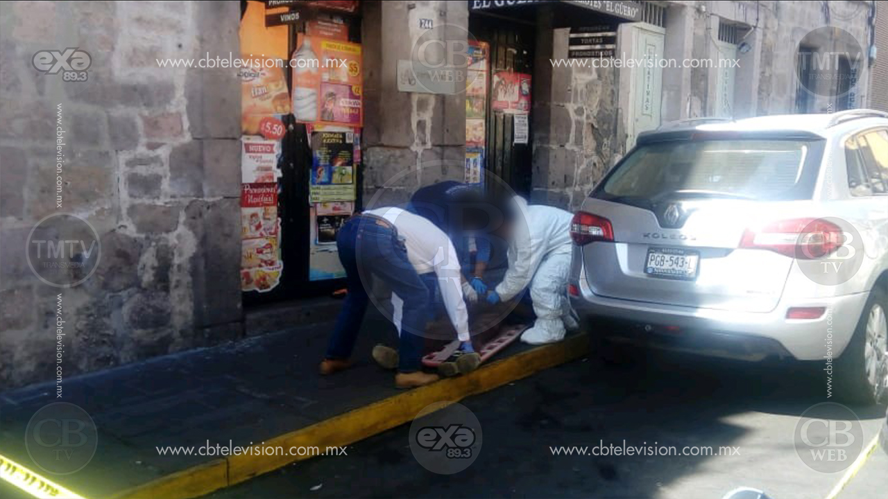 Muere peatón en el Centro Histórico de Morelia