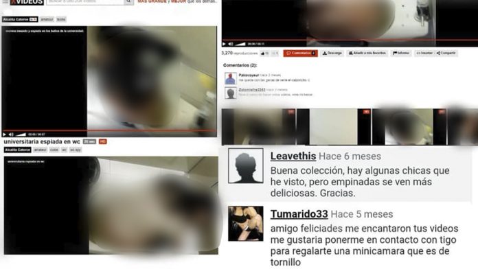 Grababan a estudiantes de la UNAM en los baños, los videos fueron subidos a sitios para adultos