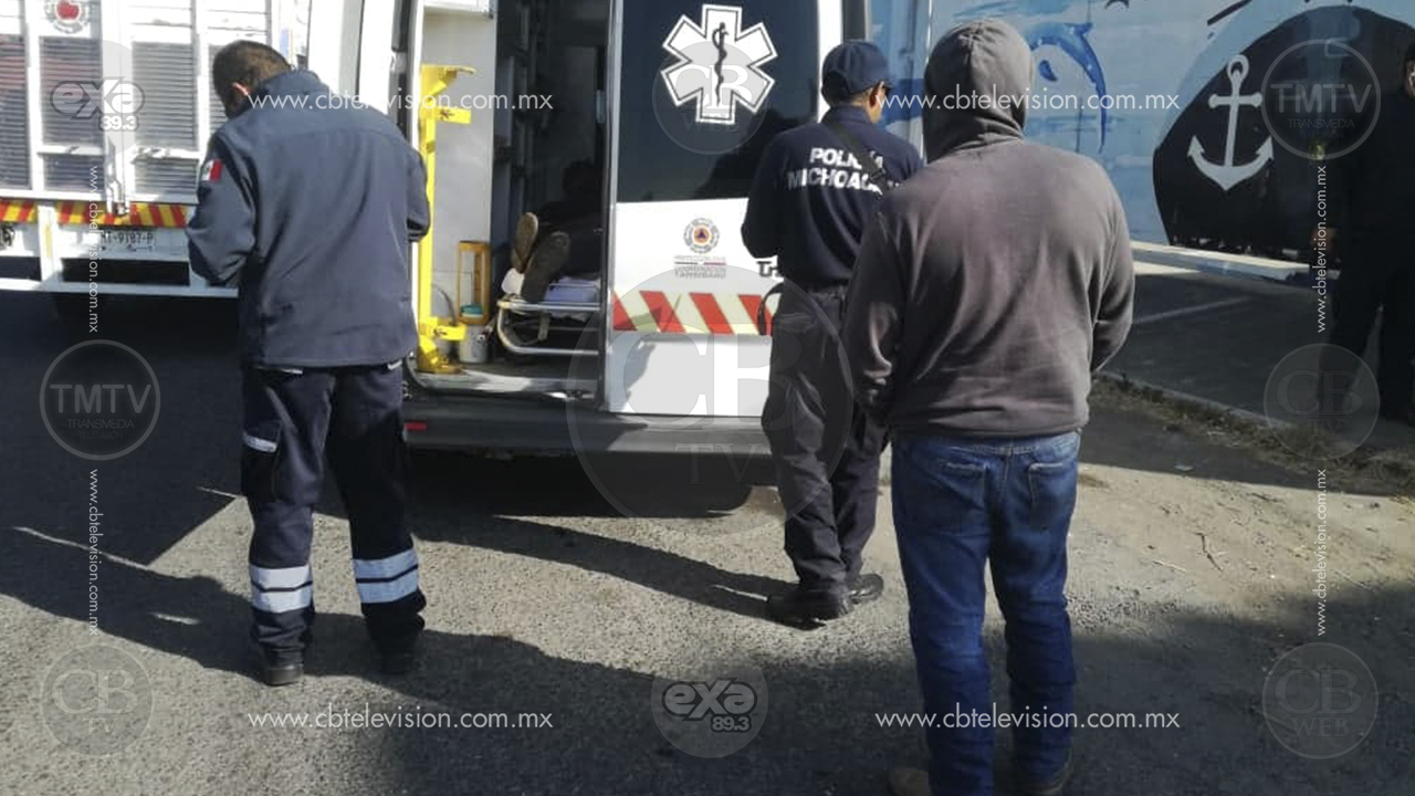 Camionero moreliano queda herido tras flamazo de diésel en Tarímbaro