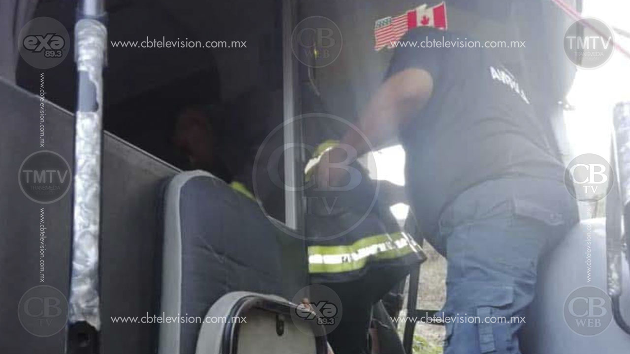 Se accidenta autobús de equipo de fútbol infantil, quedan 15 niños heridos