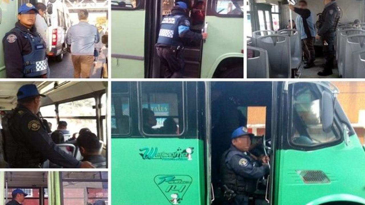 Policías custodiarán transporte público en CD.MX. para dar seguridad Policías custodiarán transporte público en CD.MX. para dar seguridad