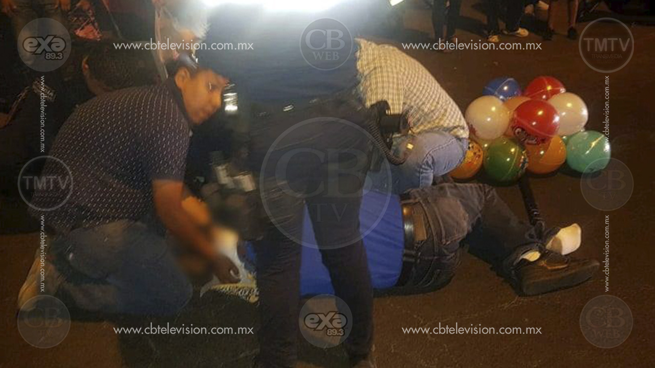 Familia que vendía globos fue atropellada por conductor que se dio a la fuga