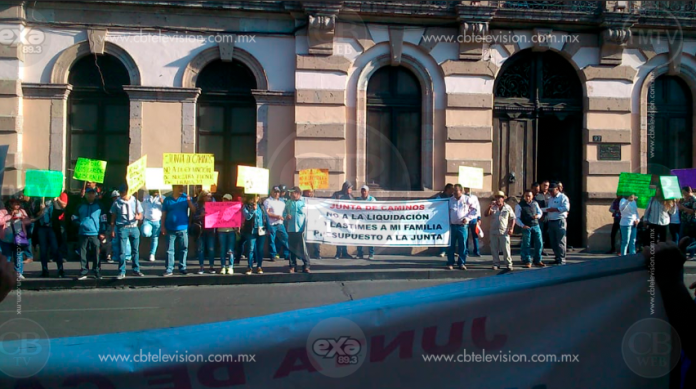 Manifestación de Junta de Caminos en contra de Iniciativa de Liquidación 
