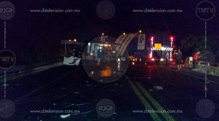 Se registra fuerte accidente en la Siglo XXI