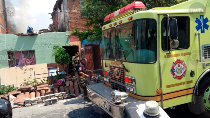 Incendio domiciliario ocurre en la colonia Vasco de Quiroga