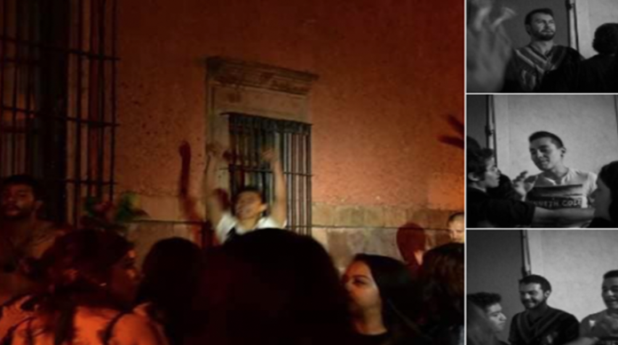 VIDEO: Hombres agreden a mujeres durante fiesta feminista en Querétaro