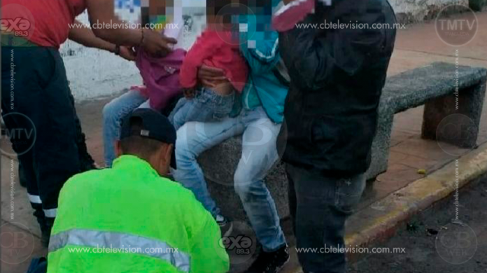Niña de 8 años y bebé de 2, resultan heridas en choque de moto 