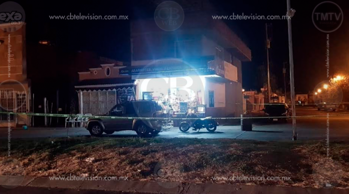 Pistoleros irrumpen en tienda de abarrotes y dan muerte a un hombre
