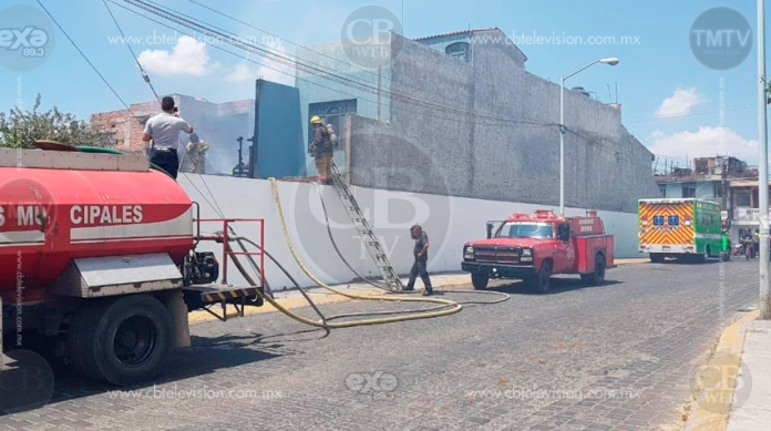 Ocurre incendio en domicilio de Zamora