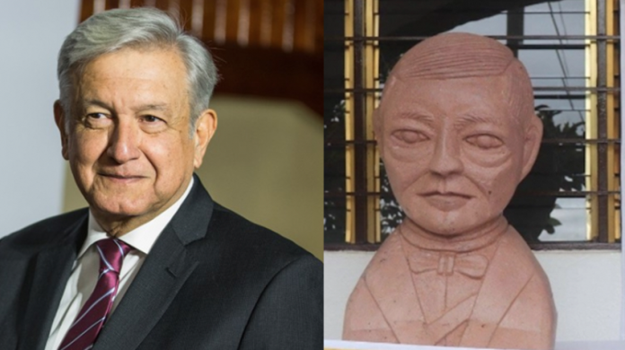 Escultor de busto de Benito Juárez hará uno de AMLO