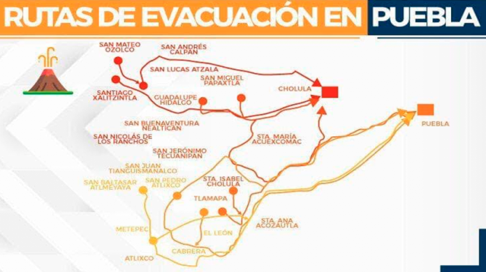 Elevan Alerta de Semáforo Volcánico; alistan rutas de evacuación y albergues