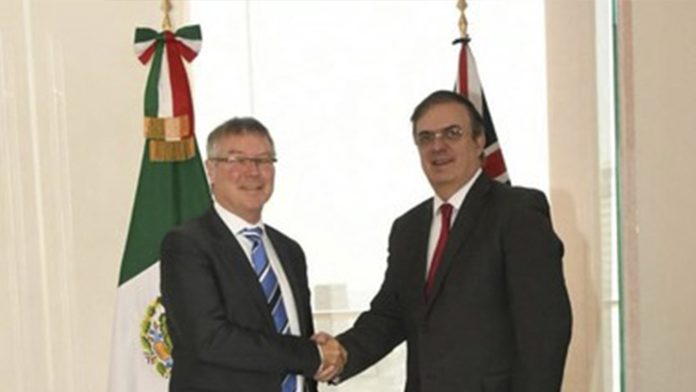 El secretario Marcelo Ebrard recibe al ministro de Comercio de Nueva Zelandia, David Parker