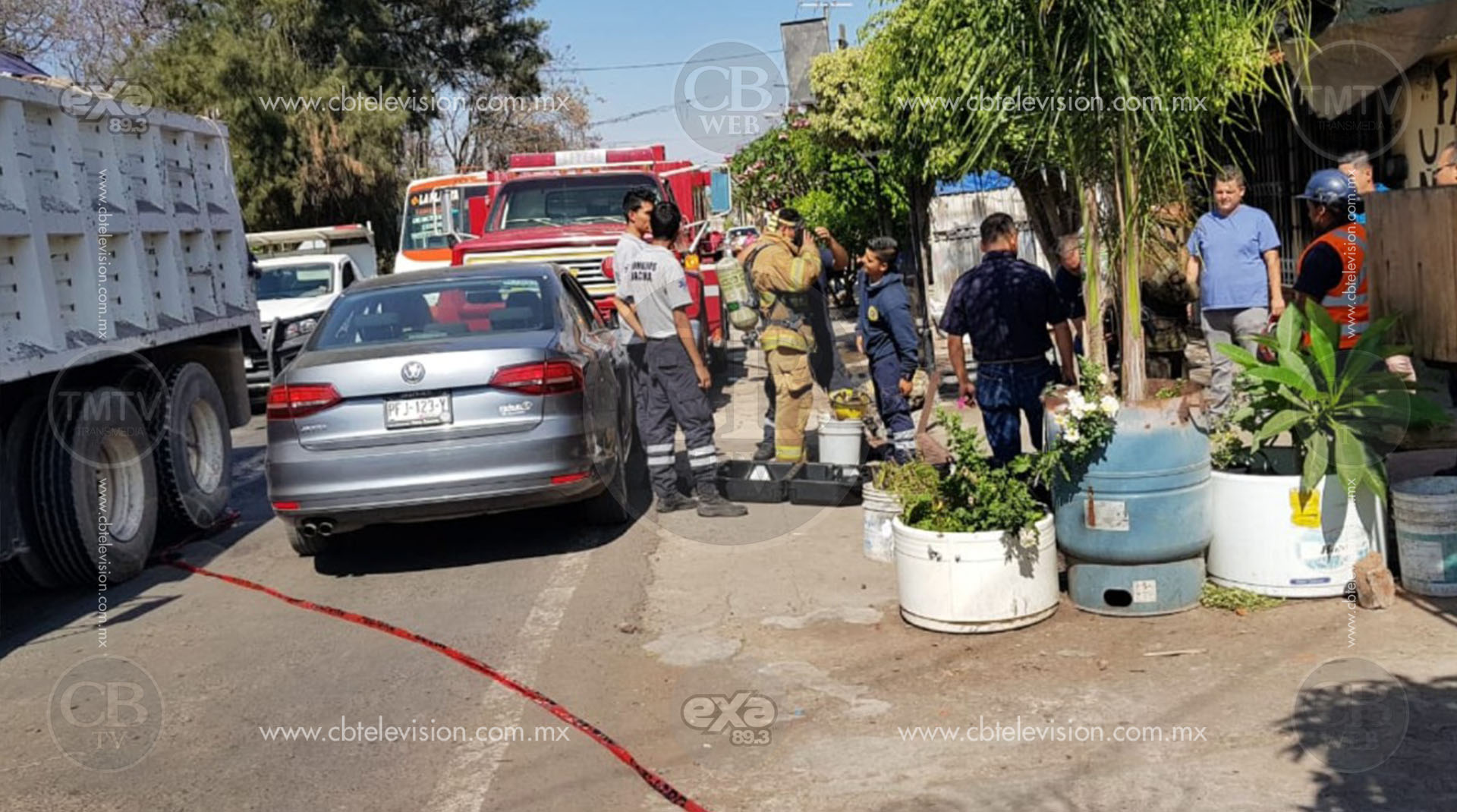 Incendio consume una vivienda en la ciudad de Jacona