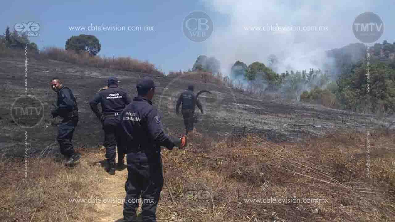 Incendio de pastizal causa alarma