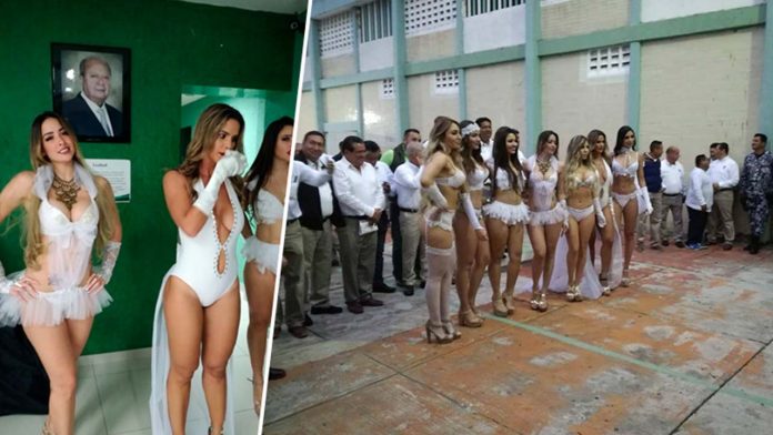 Sindicato de Pemex festeja con edecanes en lencería la Expropiación Petrolera