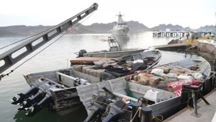 La Secretaría de Marina–Armada de México asegura más de seis toneladas de presunta droga en costas de Sonora