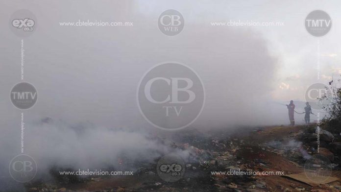 Se incendia basurero utilizado por los ayuntamientos de Peribán, Tocumbo, Cotija y Tingüindín