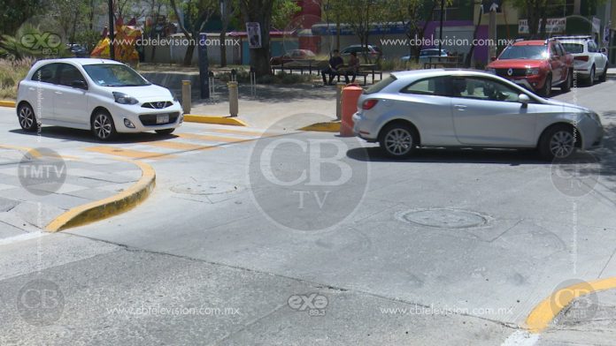 Sin protección para peatones nueva obra del Boulevard García de León