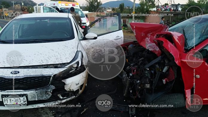 Seis lesionados deja carambola en la carretera libre Pátzcuaro-Uruapan