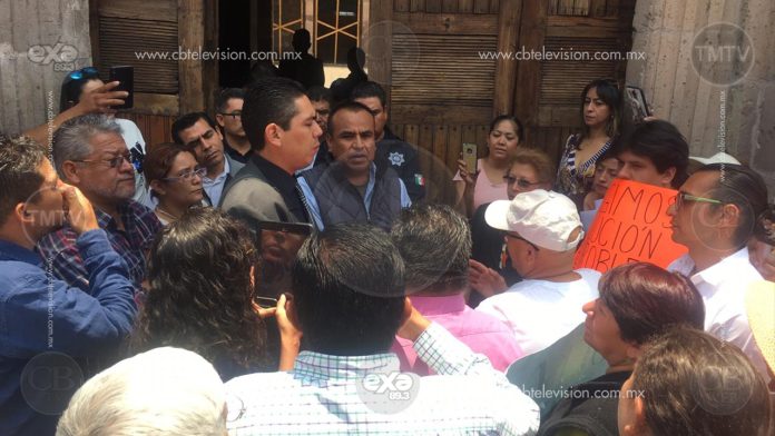 Habitantes de Caja Grande se manifiestaron en Palacio de Gobierno