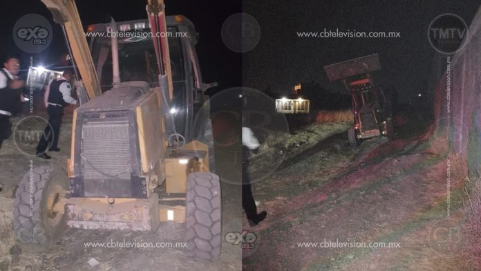 Policías recupera maquinaria robada