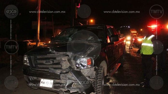 Choque en Uruapan deja cuatro heridos, entre ellos una mujer embarazada