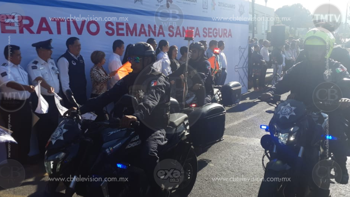 Inicia operativo Semana Santa Segura Zitácuaro 2019