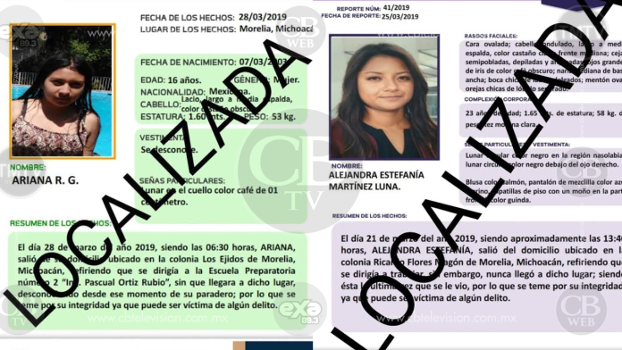 Localizan a dos estudiantes desaparecidas
