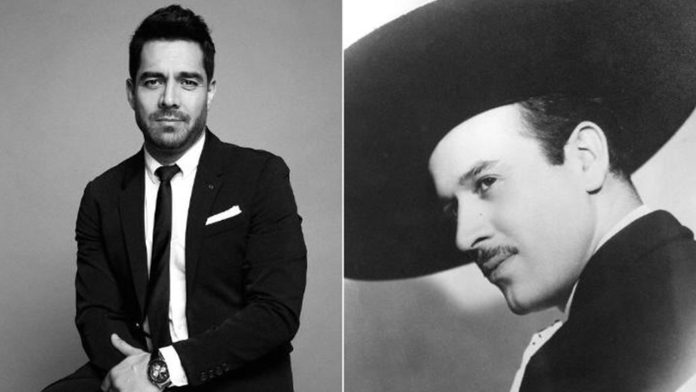 Dan a conocer la primera foto de Omar Chaparro como Pedro infante y ¡están idénticos!