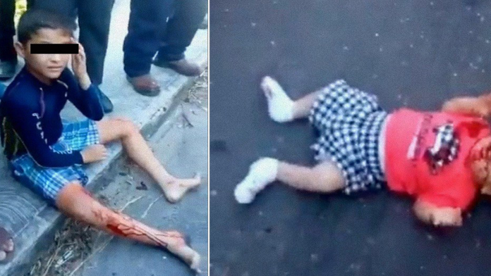 VIDEO (+18): Sicarios matan a dos mujeres y hieren a un bebé y a un niño de 10 años 