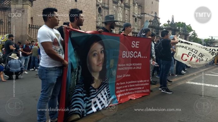 Universitarios exigen acelerar investigación de una de las varias estudiantes desaparecidas en Morelia 