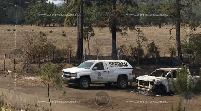 Localizan cinco cuerpos calcinados en una camioneta