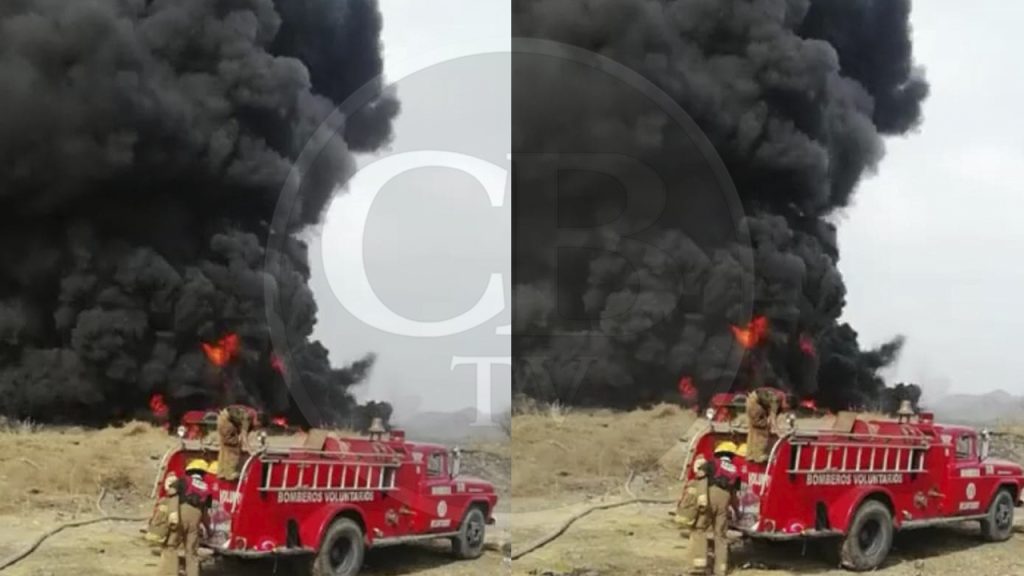 Diversas corporaciones de bomberos tardaron 10 horas en sofocar incendio en Múgica 