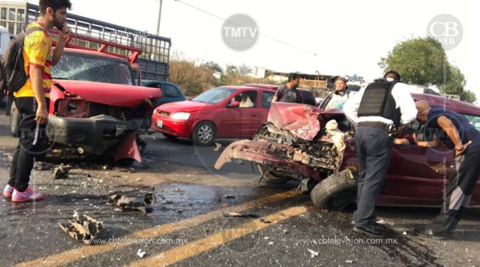 Carambola deja tres heridos en la salida a Quiroga