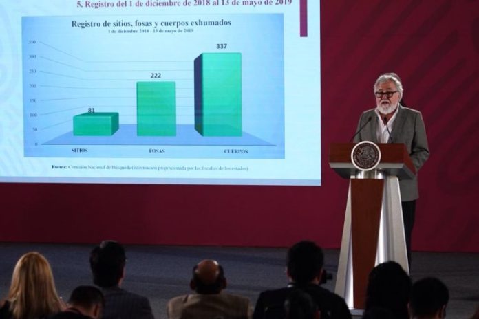 Identifican 337 cuerpos de 222 fosas clandestinas