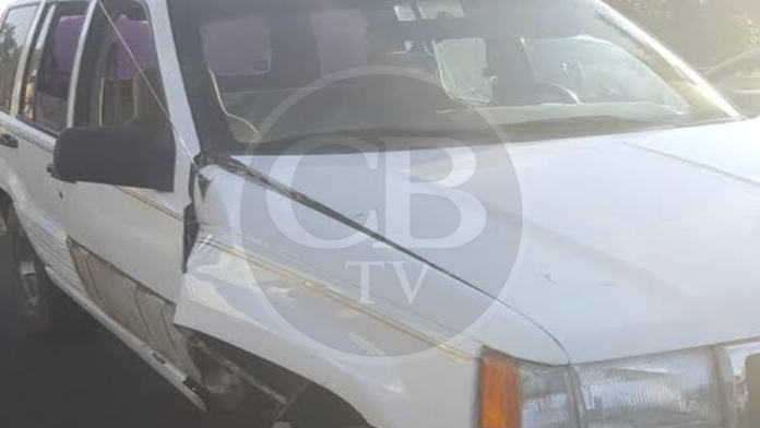 Automovilista se pasa retén policiaco y queda herido de bala