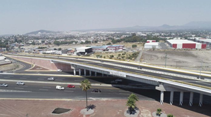 Nuevo Entronque en Querétaro da fluidez al tránsito de mercancías hacia la Frontera Norte