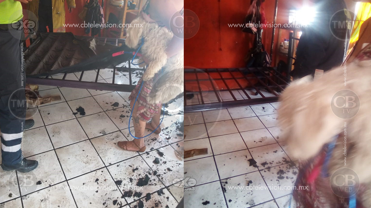 Mujer en depresión le prende fuego a un colchón dentro de su vivienda