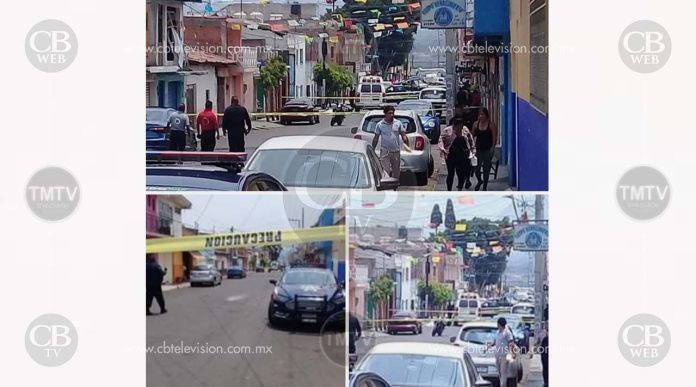 Balen a hombre frente a su familia en Zitácuaro