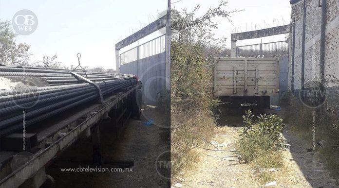 Roban camión con 35 toneladas de varilla