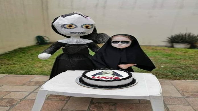 Niña mexicana celebra su cumpleaños con fiesta temática de “La Monja”