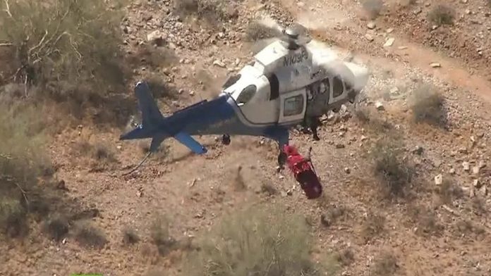 Video: Camilla con mujer herida gira a gran velocidad durante su rescate