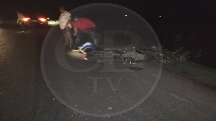 Motociclista en estado de ebriedad se accidenta de gravedad