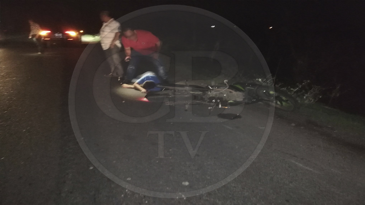 Motociclista en estado de ebriedad se accidenta de gravedad Motociclista en estado de ebriedad se accidenta de gravedad