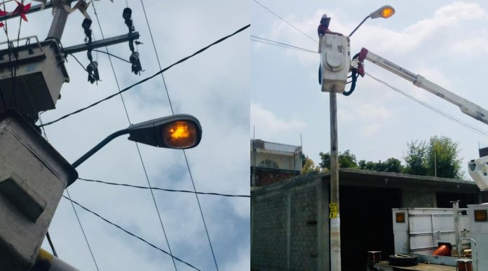 Reparadas, 193 luminarias en comunidades de Uruapan