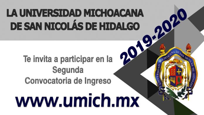 La UMSNH invita a participar en la segunda convocatoria de ingreso