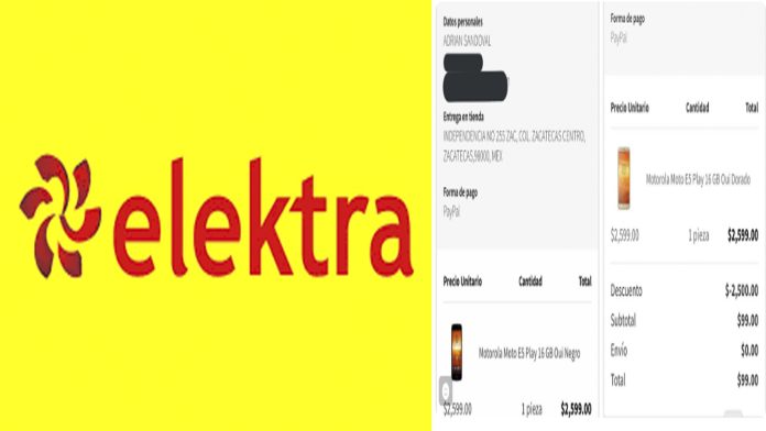 Elektra aplica descuentos de 2,500 pesos por error