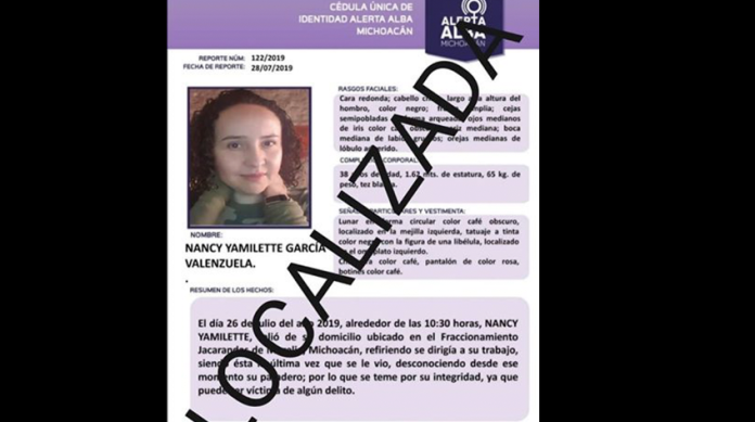 Localizan sin vida a joven moreliana reportada como desaparecida