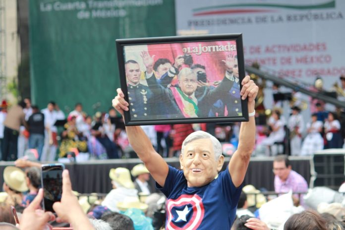 Andrés Manuel López Obrador, rinde su Informe de actividades, desde el Zócalo de la Ciudad de México